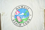 Vintage 1980s Hawaii Beach Club Graphic T Shirt Men's Small