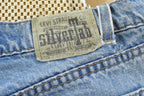 Vintage 1990s Levi Silver Tab Loose Wide Leg Denim Blue Jeans Men's 37 x 32 / 90s Silvertabs / Streetwear / Baggy Jeans / Made in USA