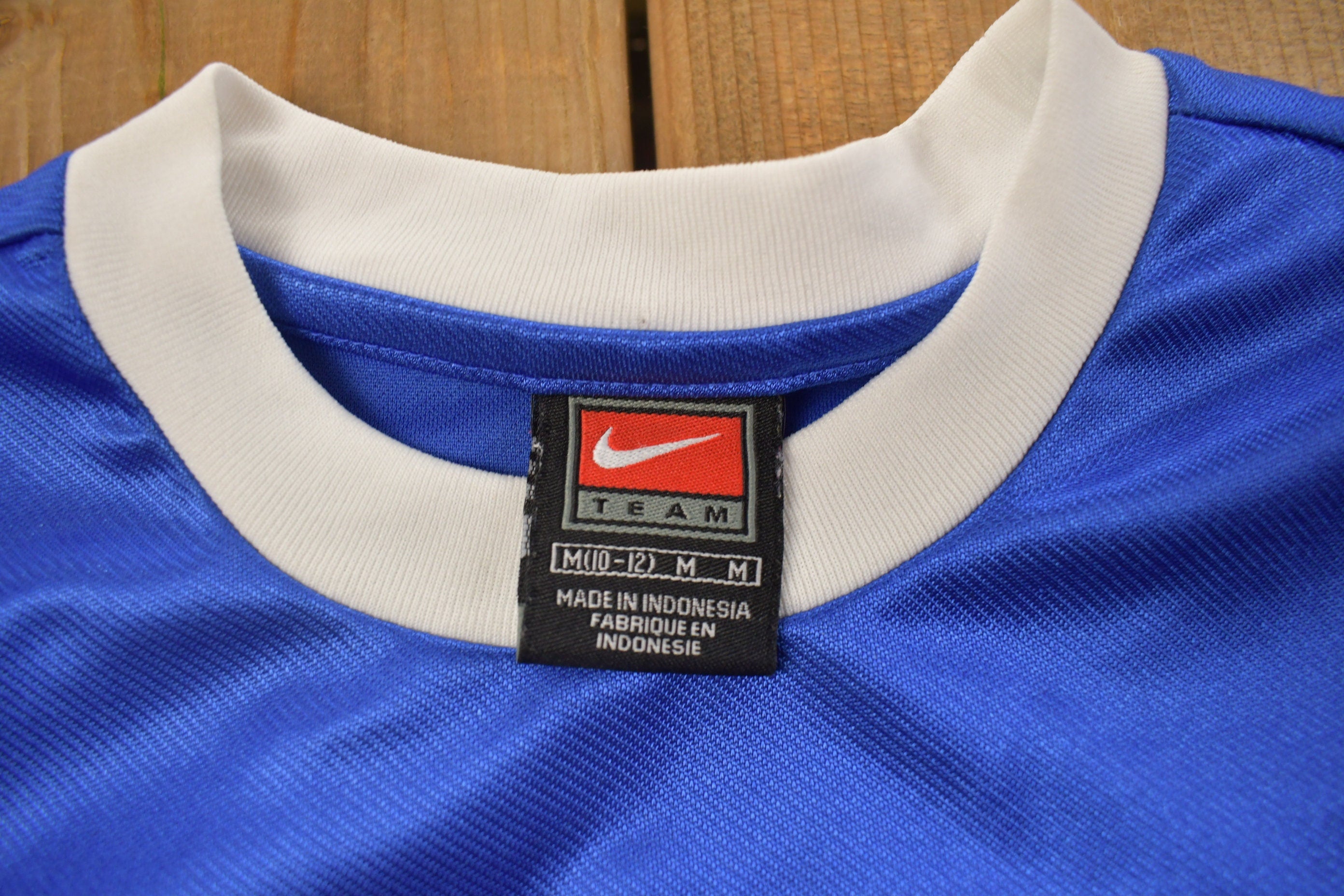 Vintage 1990s Nike Swoosh Graphic Soccer Jersey
