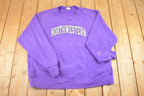 Vintage Y2K Northwestern University Champion Reverse Weave Sweatshirt Men's XXL / 2000s Heavyweight Sweater / 2000s Cross Grain