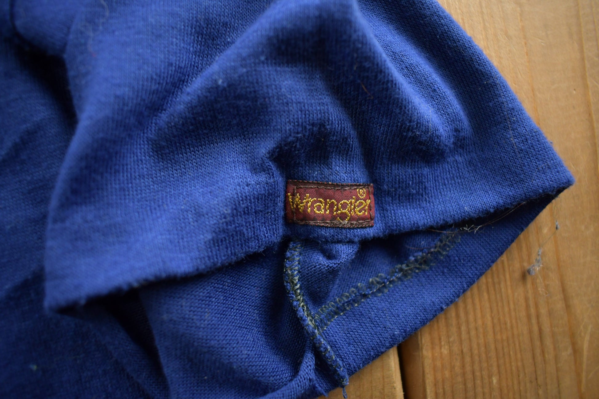 Vintage 1970s Single Stitch Wrangler Soccer T Shirt Made In USA