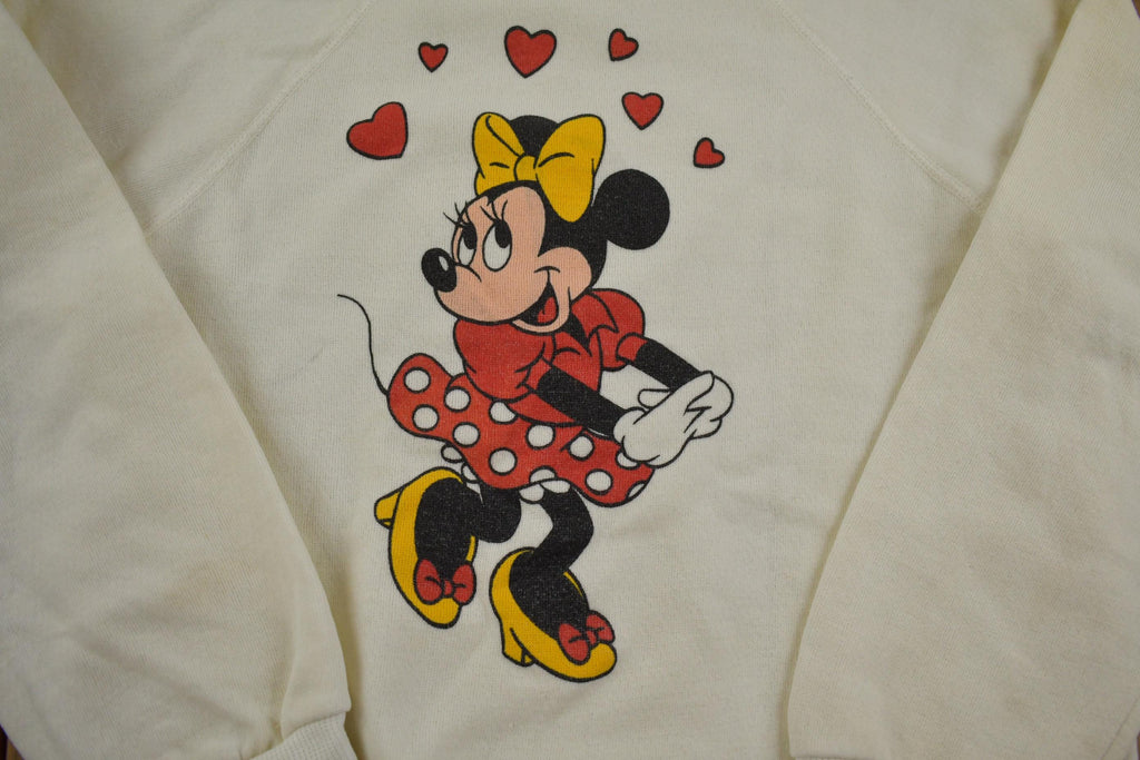 Vintage 1990s Minnie Mouse Embroidered Disney Crewneck