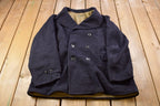 Vintage 1940s Sport pal Royal Menswear Button Up Pea Coat