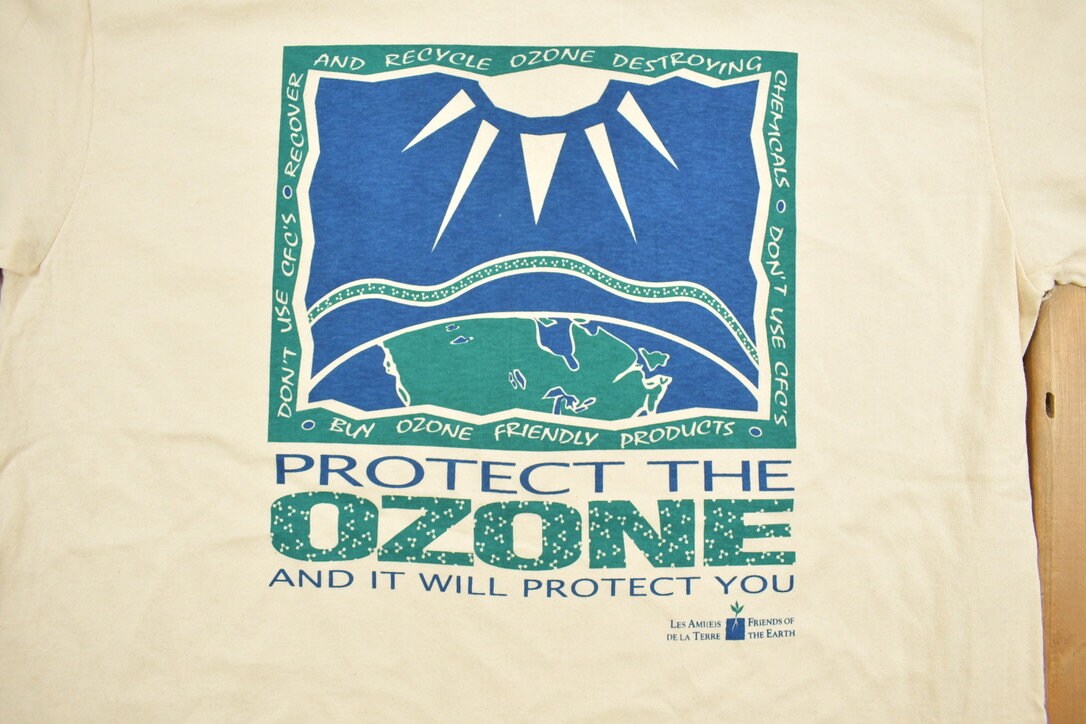 Vintage 1990s Protect The Ozone Graphic T-Shirt