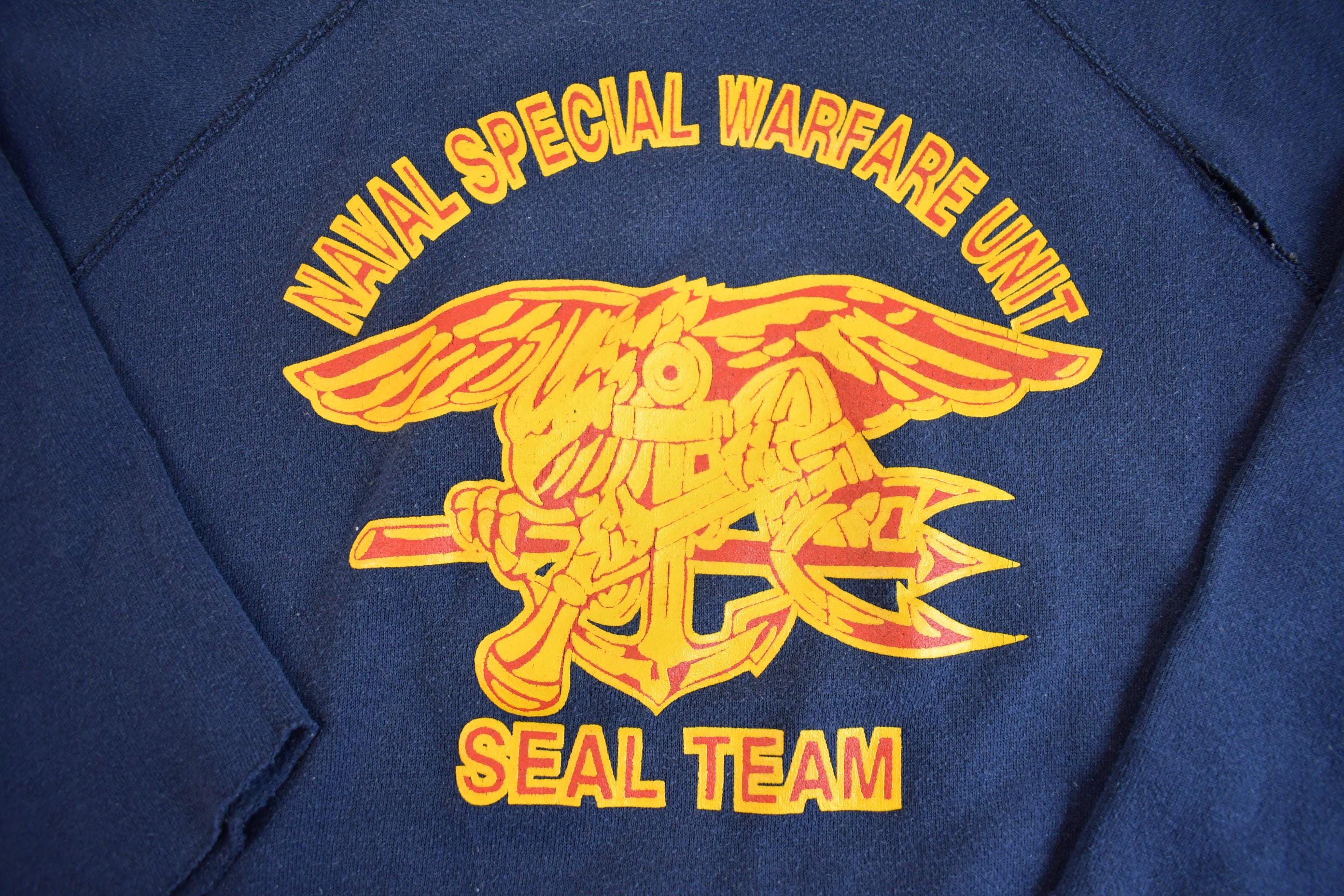 Vintage 1990s Naval Special Warfare Unit Crewneck Sweatshirt Made In USA