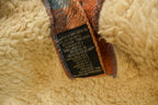 Vintage 1980s Matt Andrews Sherpa Lined Flannel Shirt Jacket Men's Large