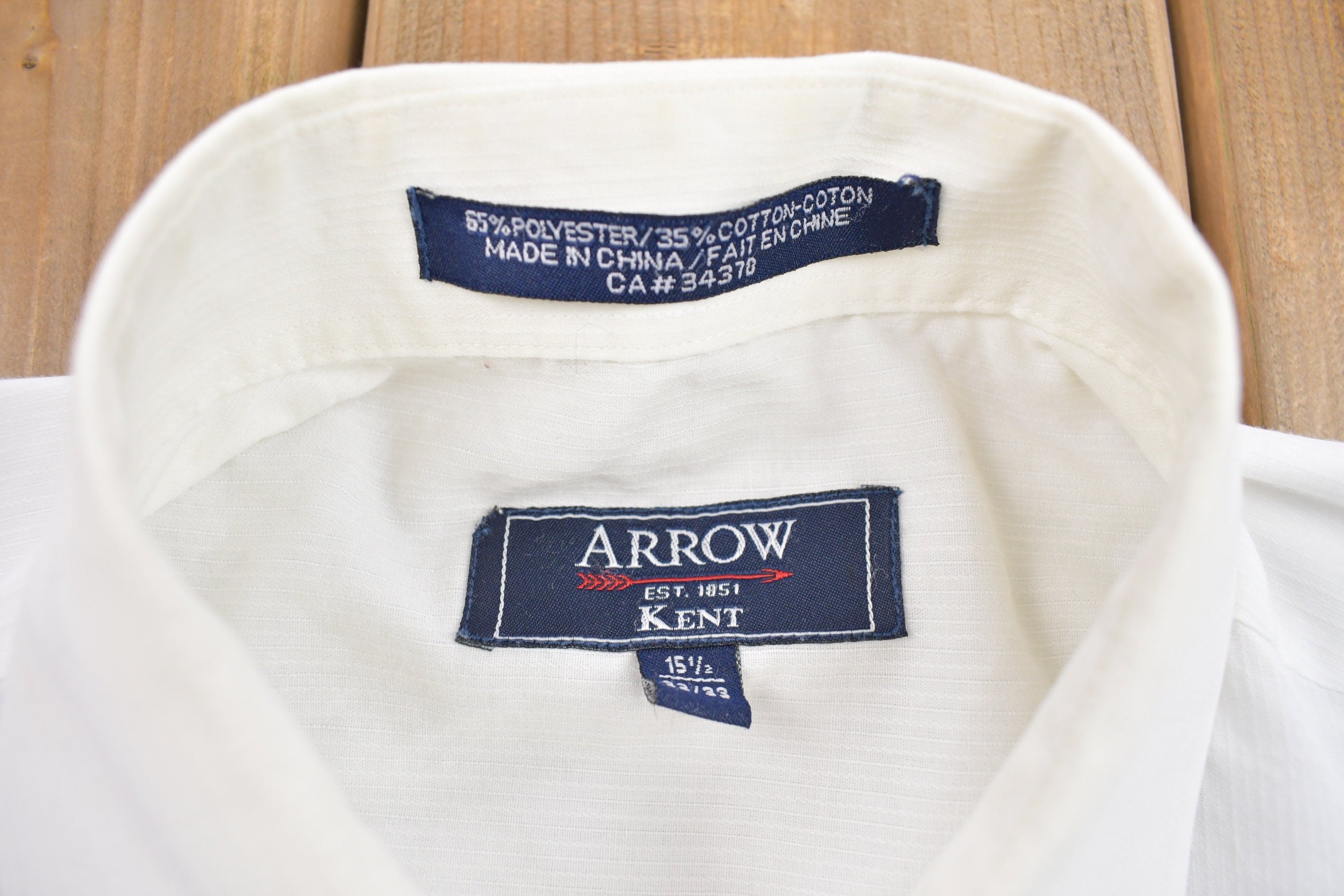 Vintage 1990s Arrow Button Up Dress Shirt