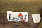 Vintage 1980s Florence Tricot Quarter Button Knit Sweater Men's L