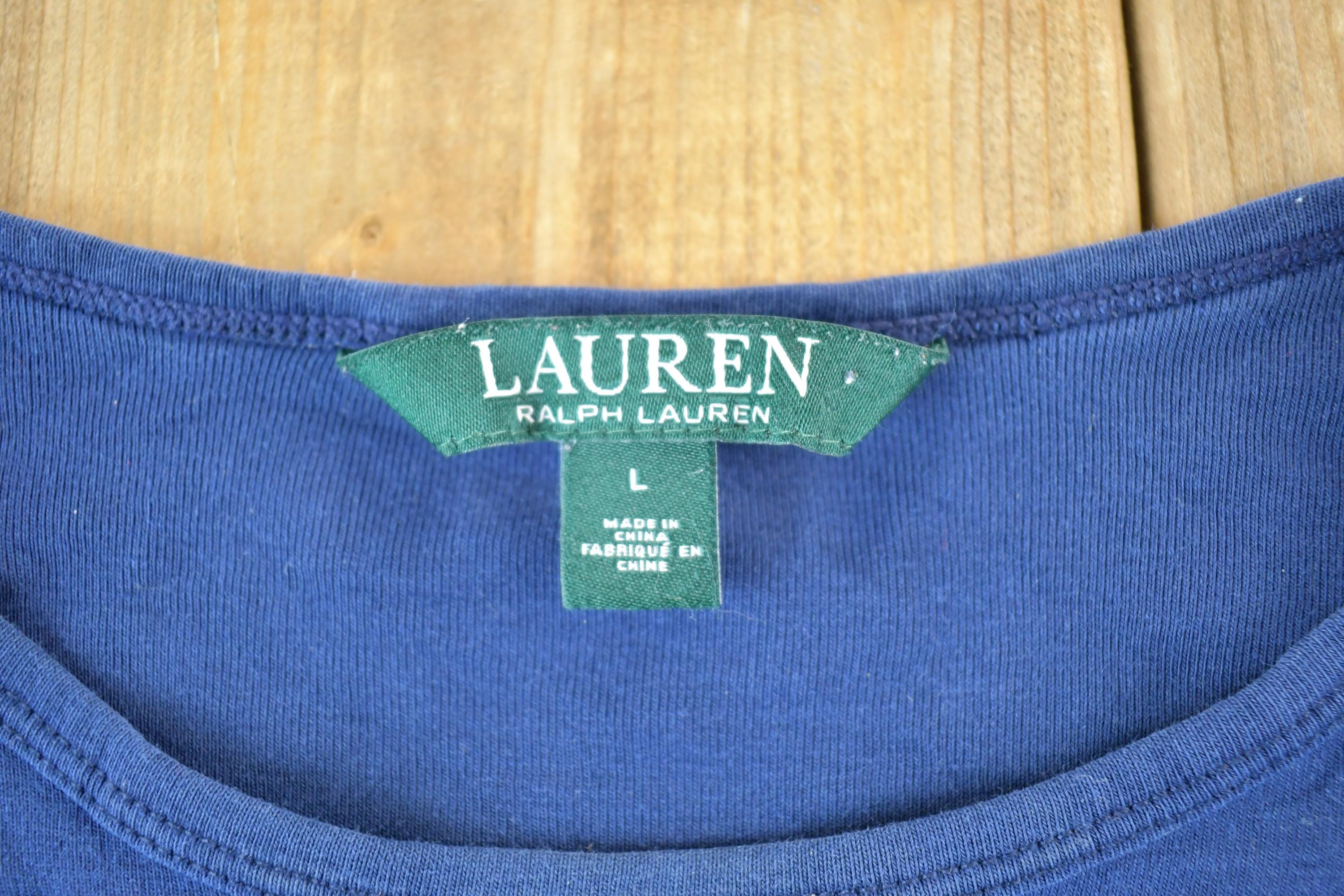 Vintage 1990s Lauren Ralph Lauren Long Sleeve Boating Souvenir T-Shirt Women's S