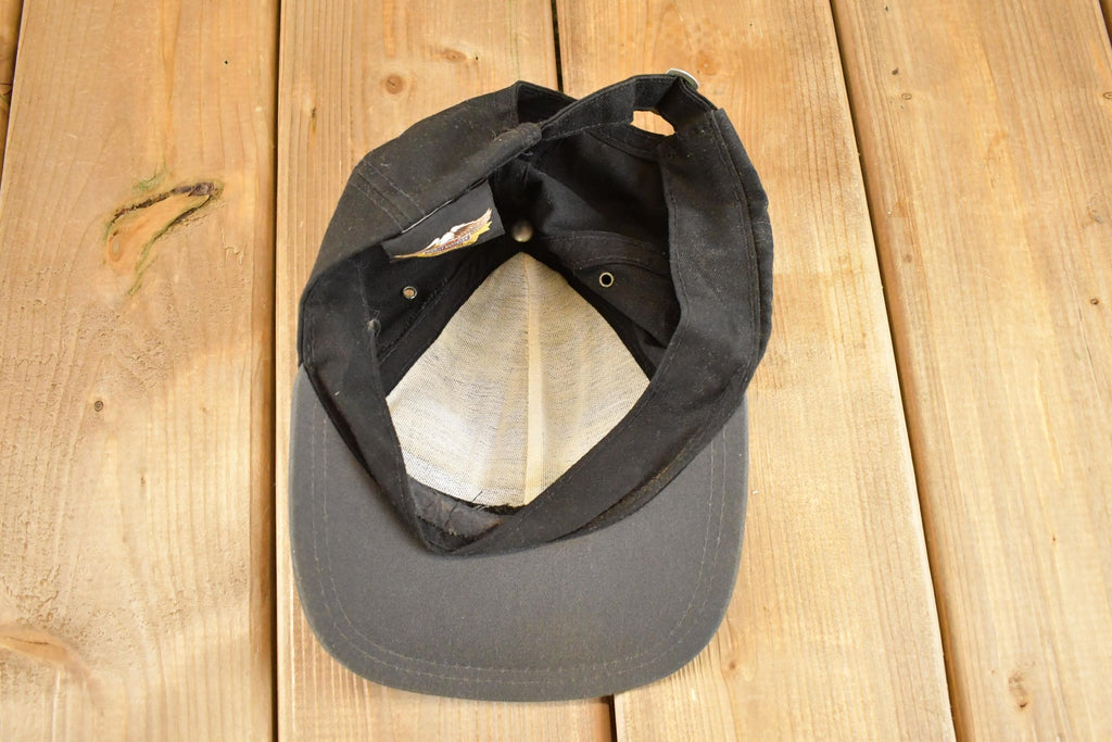 Vintage 1990s Harley Davidson Snapback Hat  90's Embroidered Motorcycle Cap