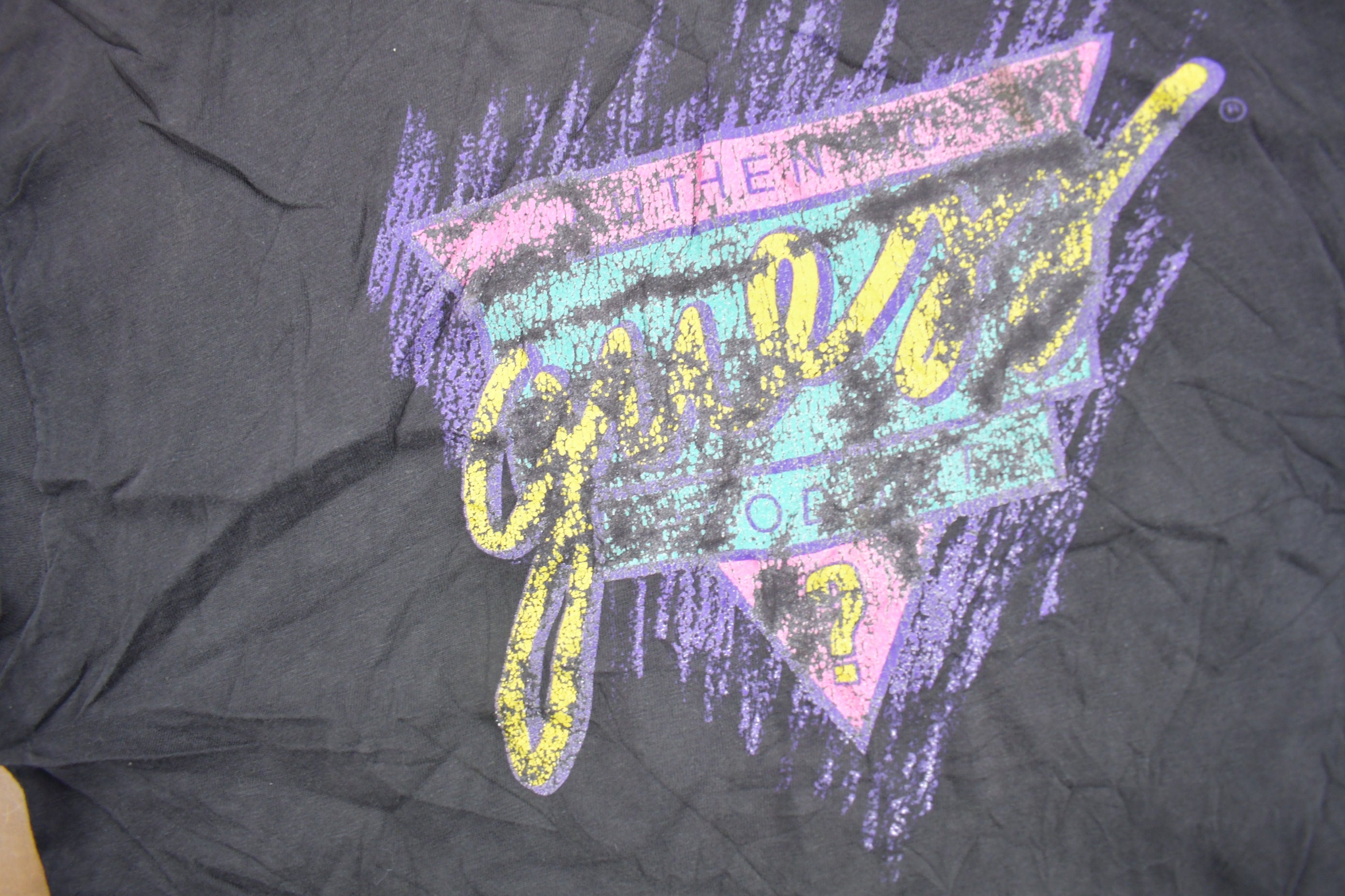 Vintage 1980s Guess Graphic Cropped T Shirt