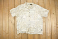Vintage Y2k Geometric Floral Short Sleeved Button Up Shirt