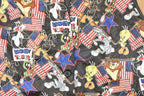 Vintage 1990s Looney Tunes Gang Abstract Warner Bros Button Up Vest Men's M