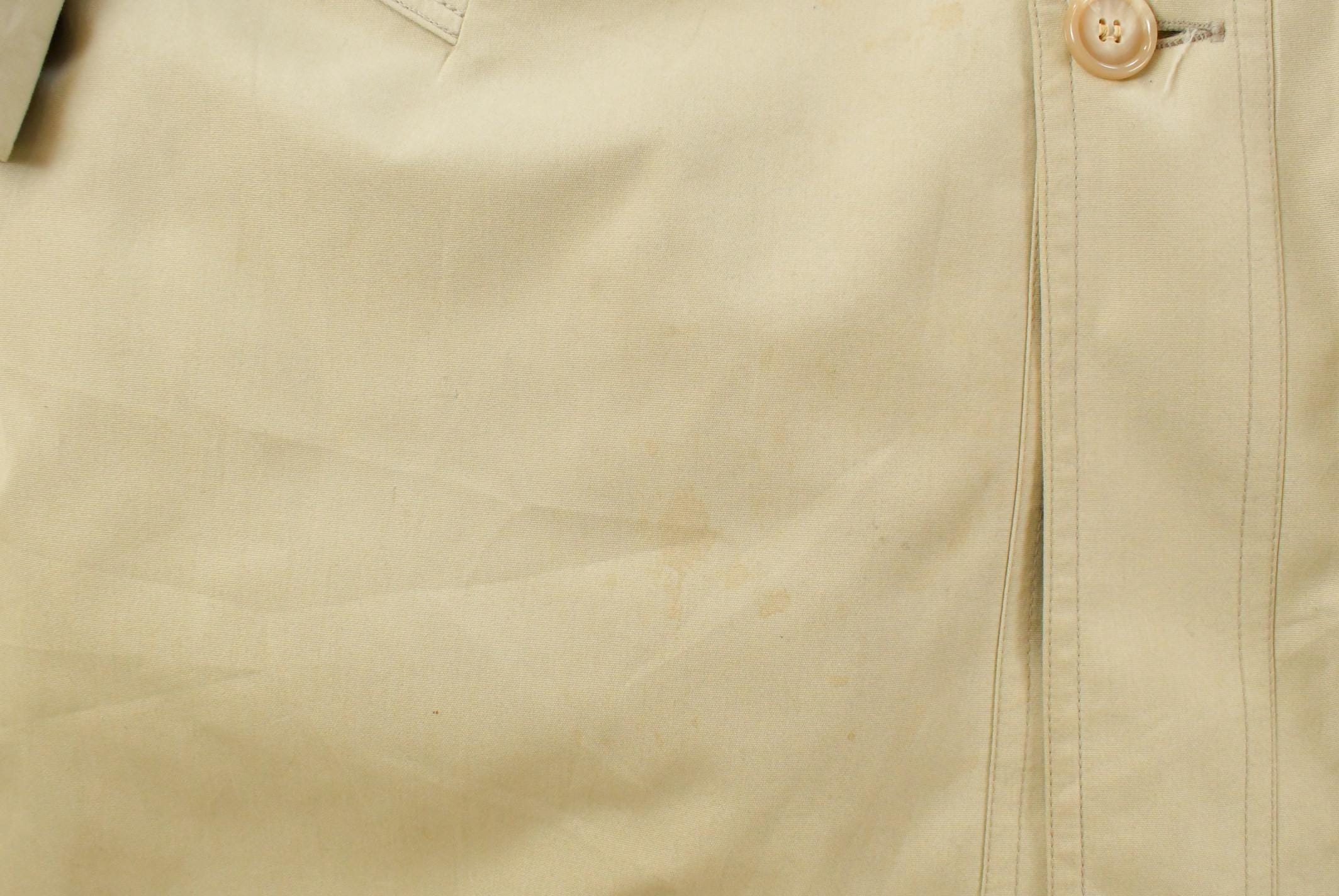 Vintage 1990s Hanny's Mens Wear Down Lined Trench Coat Men's Medium