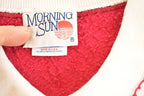 Vintage 1990s Morning Sun Cardinal Birdhouse Souvenir Collared Sweatshirt Womens XL / 90s Crewneck / Travel Vacation Sweater