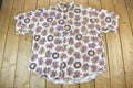 Vintage 1990s Pro Spirit All Over Print Floral Geometric Short Sleeve Button Up Shirt