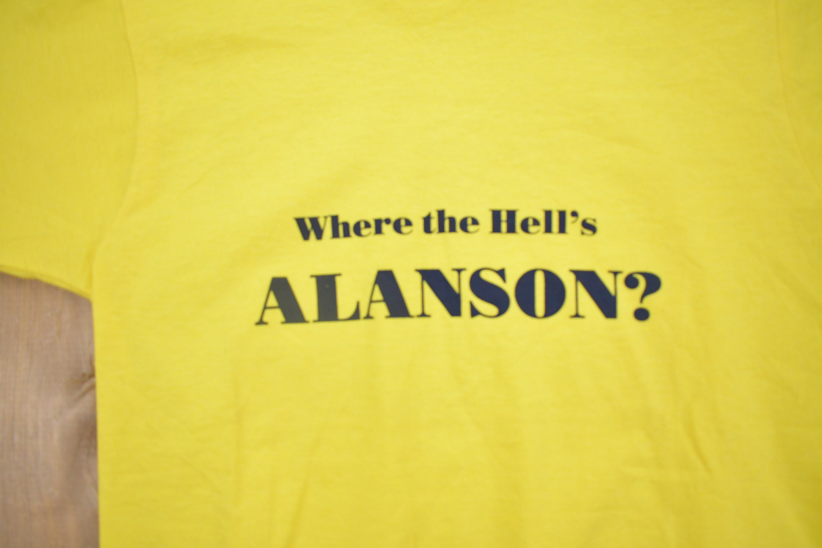 Vintage 1980s Where The Hell's Alanson Graphic T Shirt