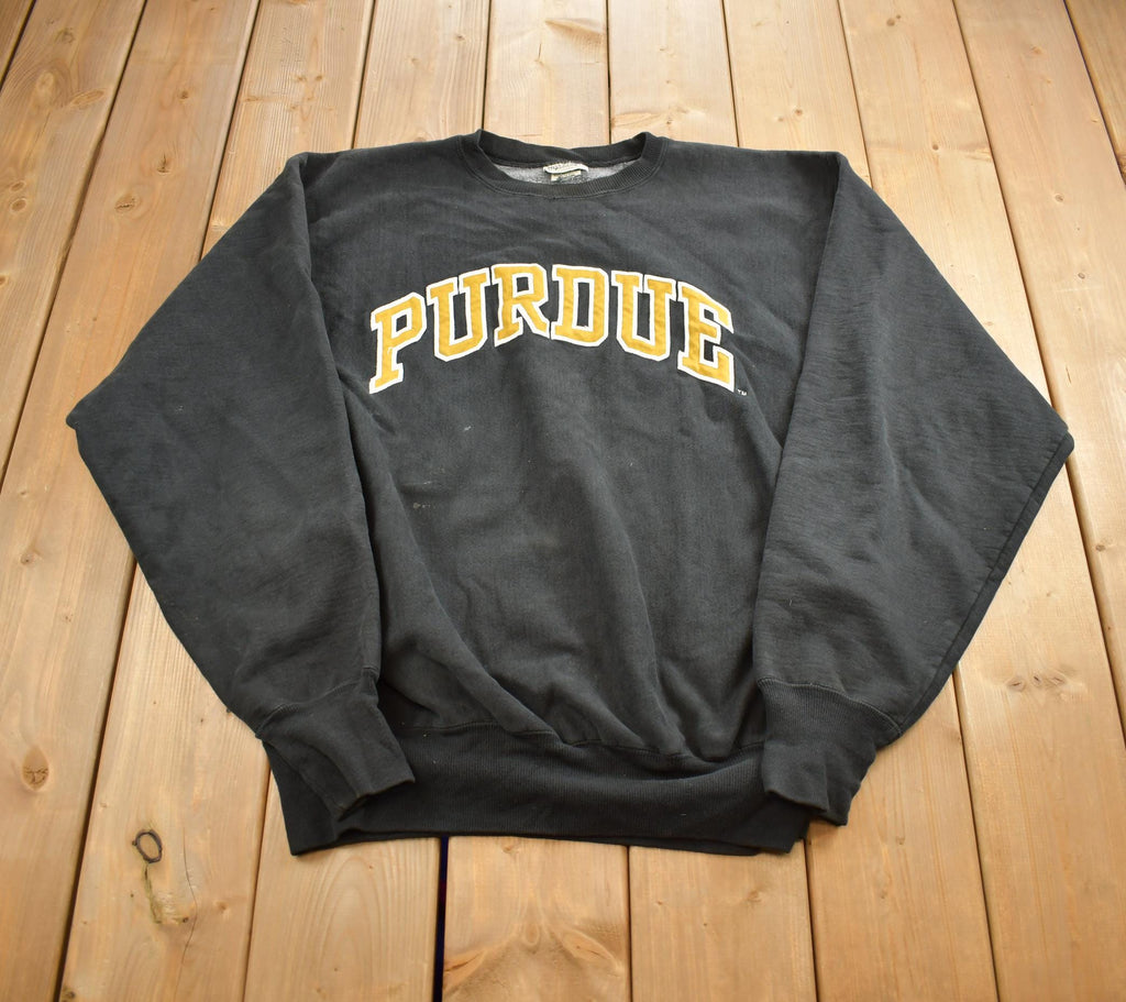 Vintage 1990s Purdue Steve And Barrys Embroidered Crewneck