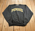 Vintage 1990s Purdue Steve And Barrys Embroidered Crewneck