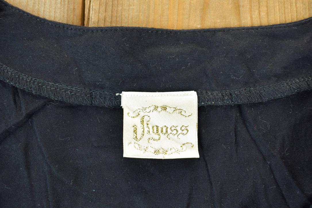 Vintage Y2K Vigoss Black Mini Dress / Y2k Vintage Bedazzled Tops / Retro Womenswear / Mod Fashion