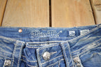 Vintage Y2K Miss Me Bedazzled Low Rise Jeans Size 26x31