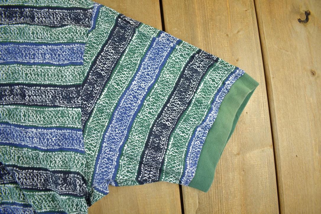 Vintage 1990s IZOD All Over Graphic Print Shirt