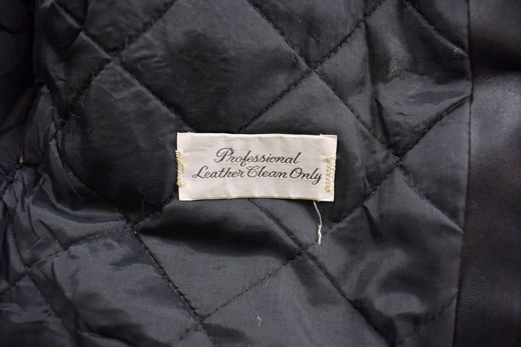 Vintage 1980s Berman's The Leather Experts Leather Jacket Size 14