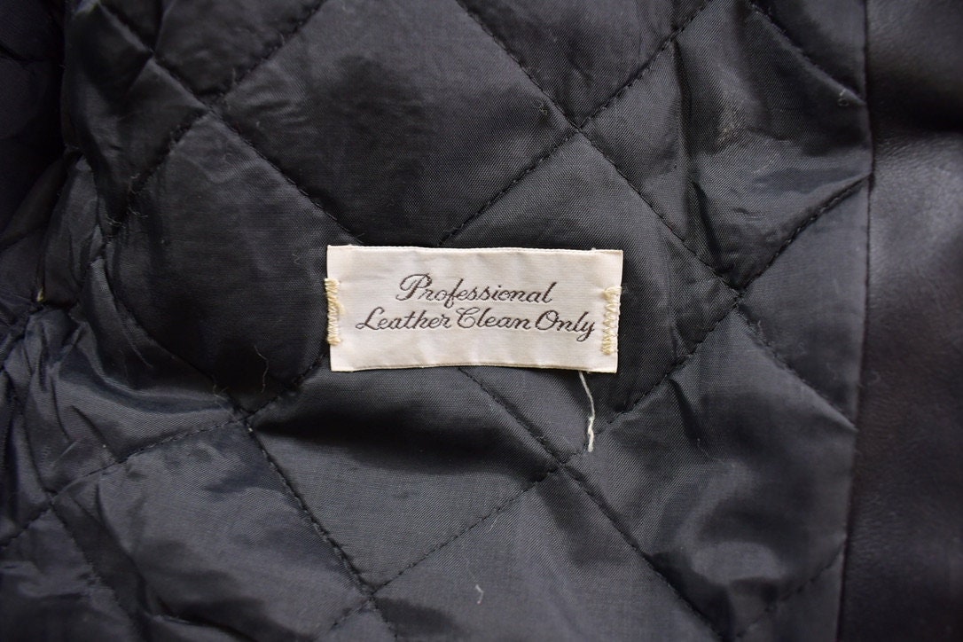 Vintage 1980s Berman's The Leather Experts Leather Jacket Size 14