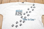 Vintage 1990s Paws To Care Humane Society Graphic T-Shirt