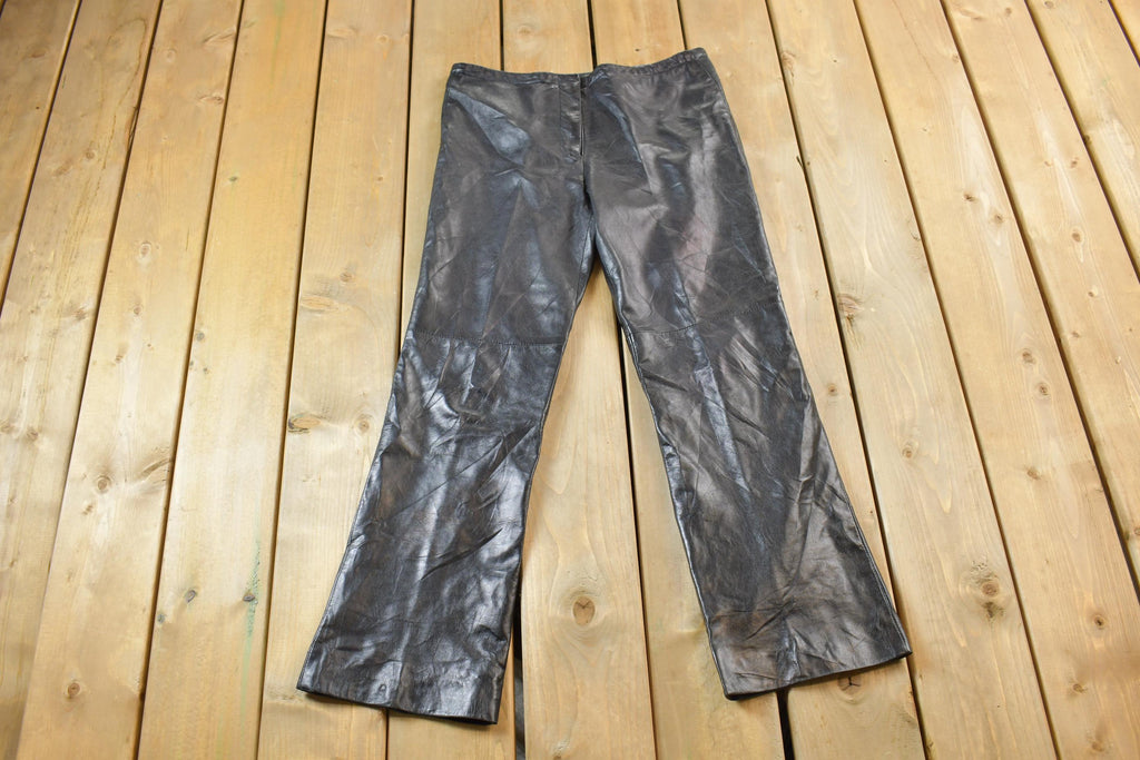 Vintage 1980's Danier Leather Pants Size 26 x 28