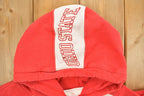 Vintage 1990s Majestic University Of Ohio State Buckeyes Embroidered Hoodie