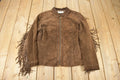 Vintage 1990s Nancy Bolen City Girl Petite Suede Fringe Jacket