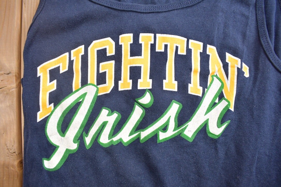 Vintage 1990s Notre Dame Fightin' Irish University Champion Collegiate Tank Top