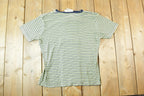 Vintage 1990s Easy Wear Striped Grunge Souvenir T-Shirt Womens M