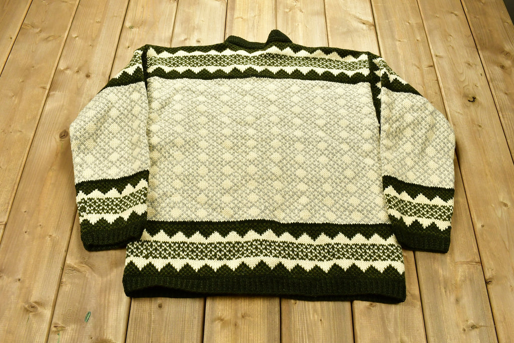 Vintage 1970s Peril Design 100% Wool Knitted Sweater