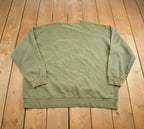 Vintage 1990s Lands End Green Crewneck Sweatshirt