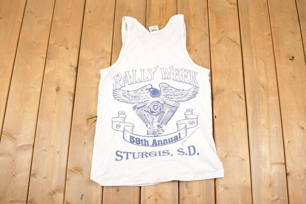Vintage 1999 Tennessee River Sturgis Rally Week Motorcycle Tank Top Men's M