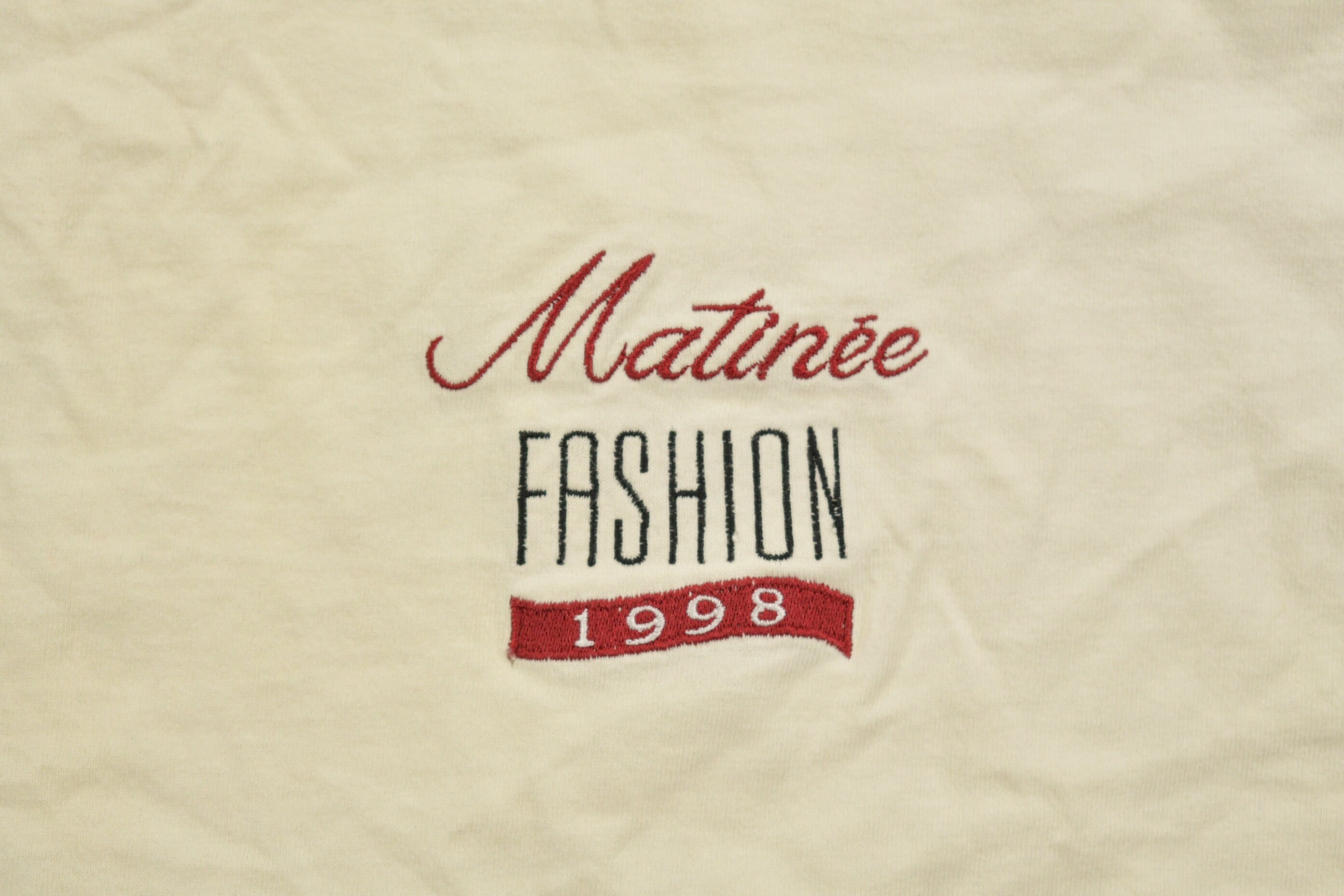 Vintage 1998 Matinee Fashion Fridays Embroidered Graphic T-Shirt