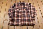 Vintage 1990s Big Yank Plaid Button Up Board Shirt