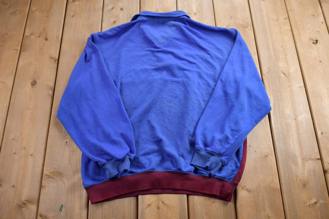 Vintage 1990s Striped Rugby Sweatshirt