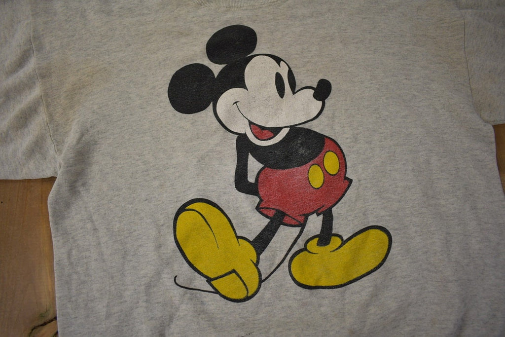 Vintage 1980s Mickey Mouse Graphic Disney Crewneck Made In USA