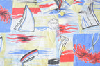 Vintage 1990s Sailboats Surf And Co Button Up Shirt Men's L