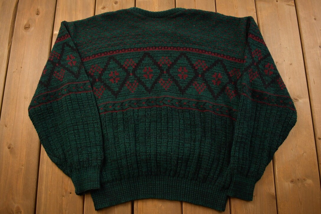 Vintage 1990s Hardwood & Pine Knitted Crewneck Sweater