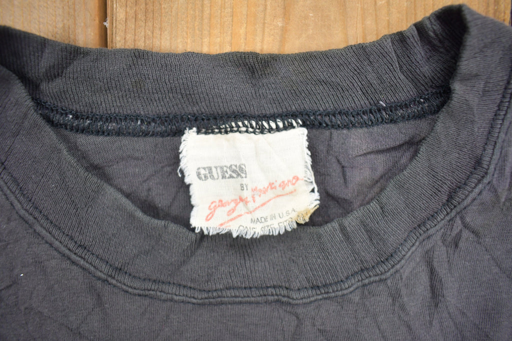 Vintage 1980s Guess Graphic Cropped T Shirt