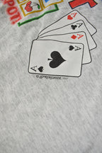 Vintage 1990s Good Luck Shirt Gambling Theme Single Stitch Graphic T Shirt Made In USA
