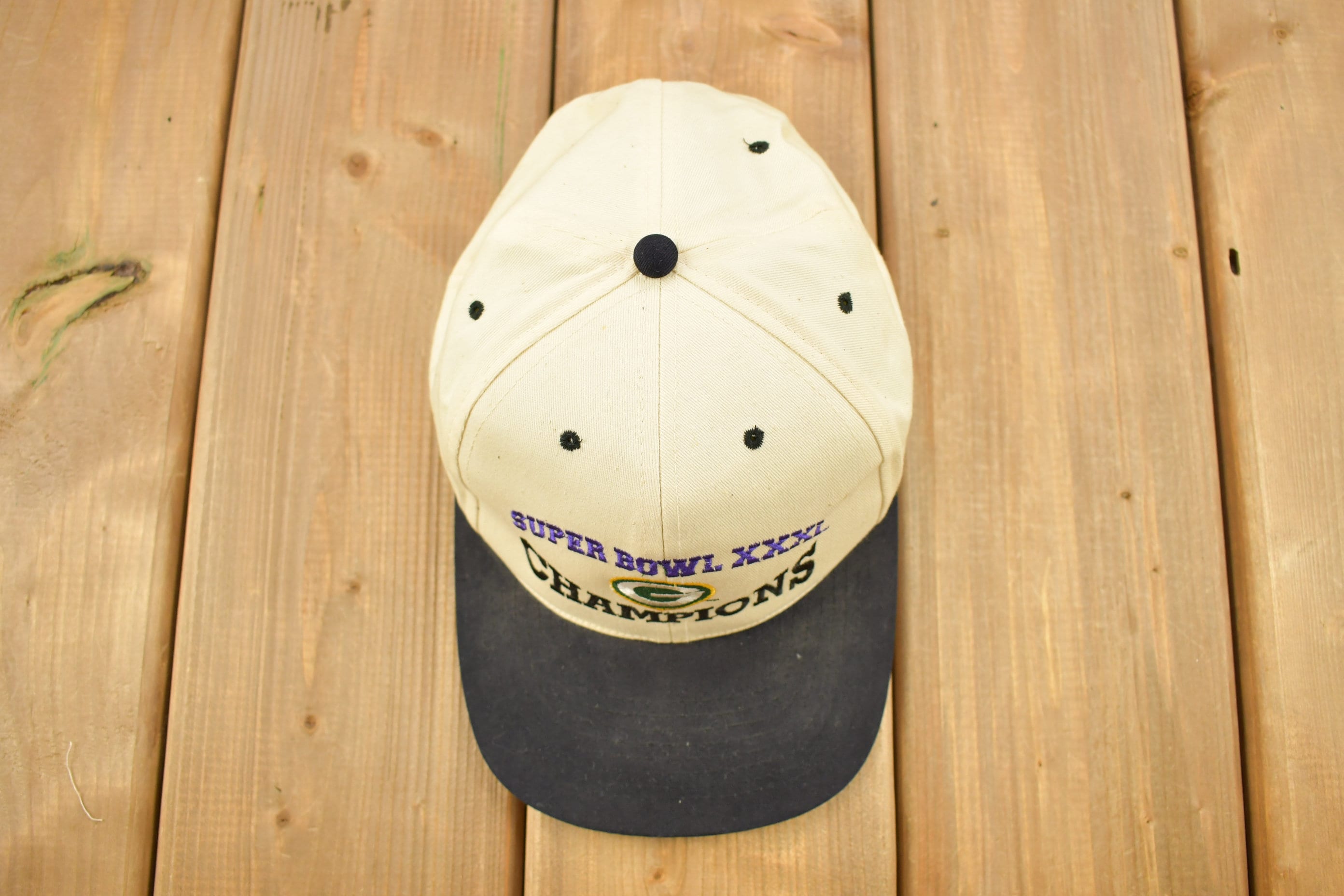 Vintage 1997 Green Bay Packers NFL Super Bowl XXXI Champions Snap Back Hat