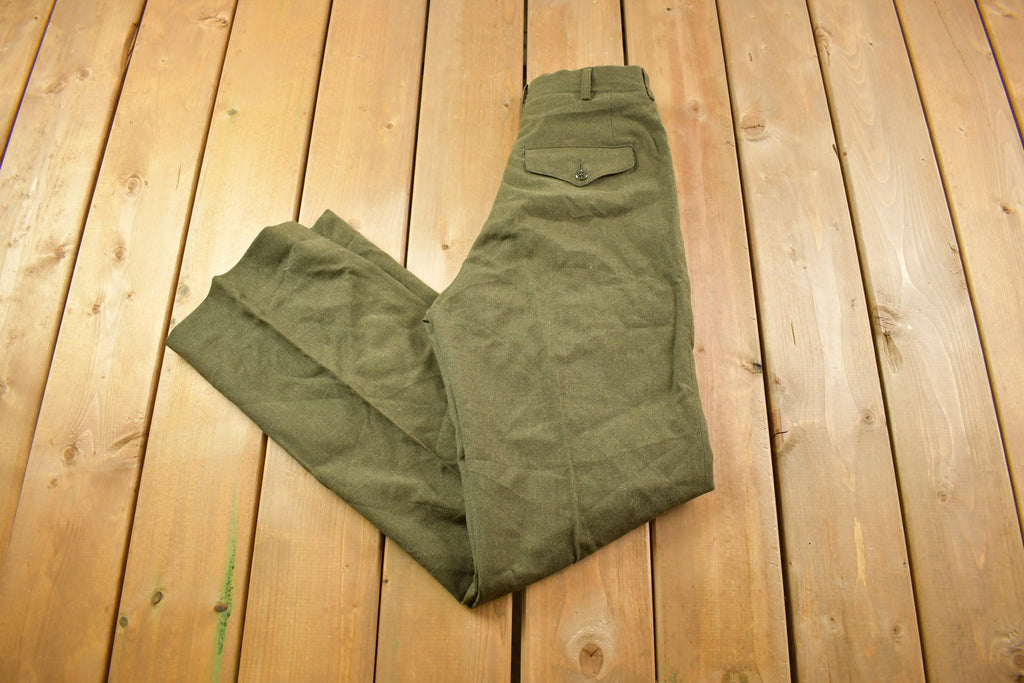 Vintage 1982 Military Wool Trousers Size 30 x 32