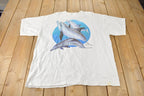 Vintage 1990s Dolphins Theme Single Stitch Graphic T-Shirt Made In USA