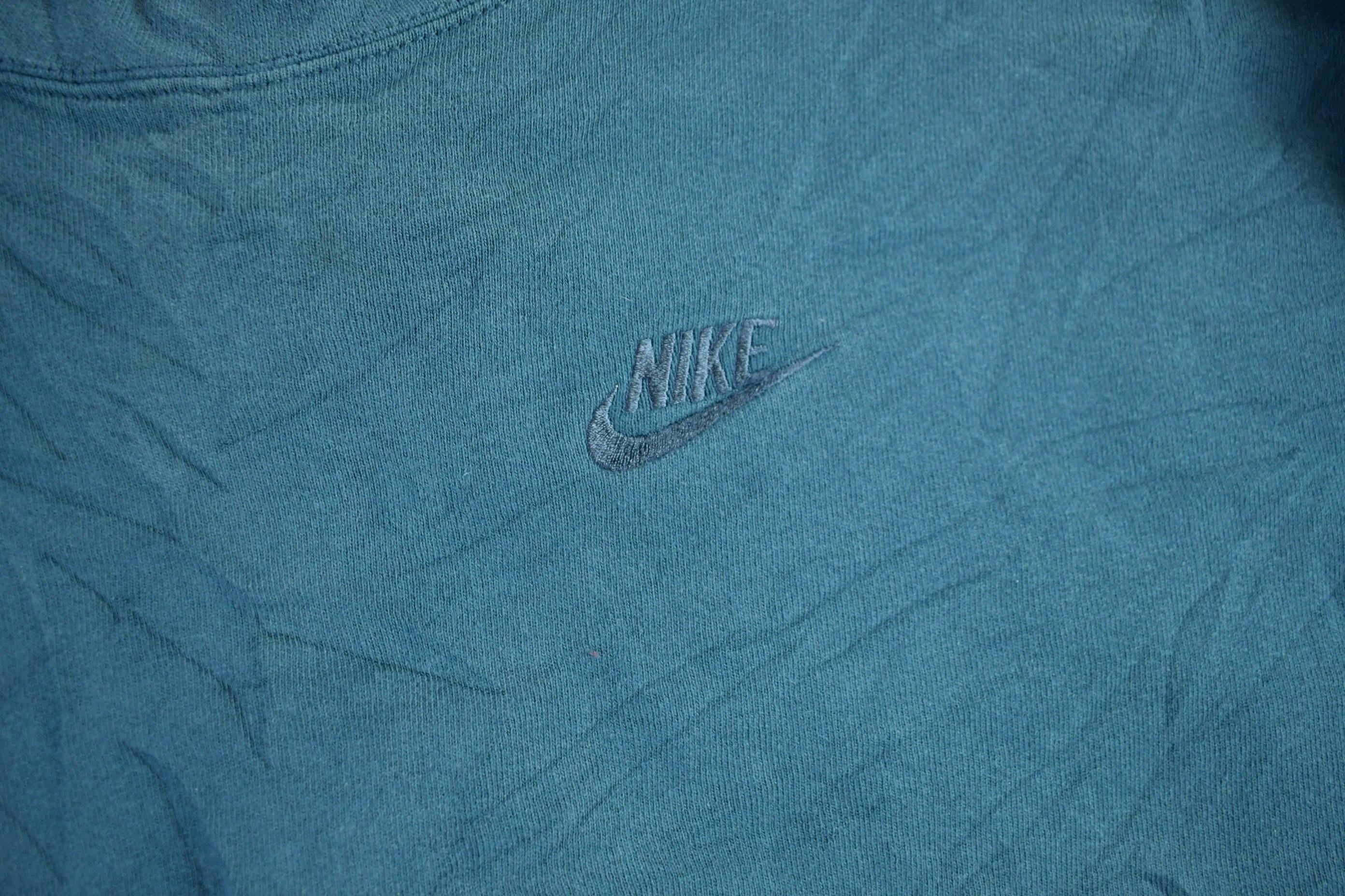 Vintage 1990s Nike Embroidered Mini Swoosh Crewneck Sweatshirt Men's 2XL