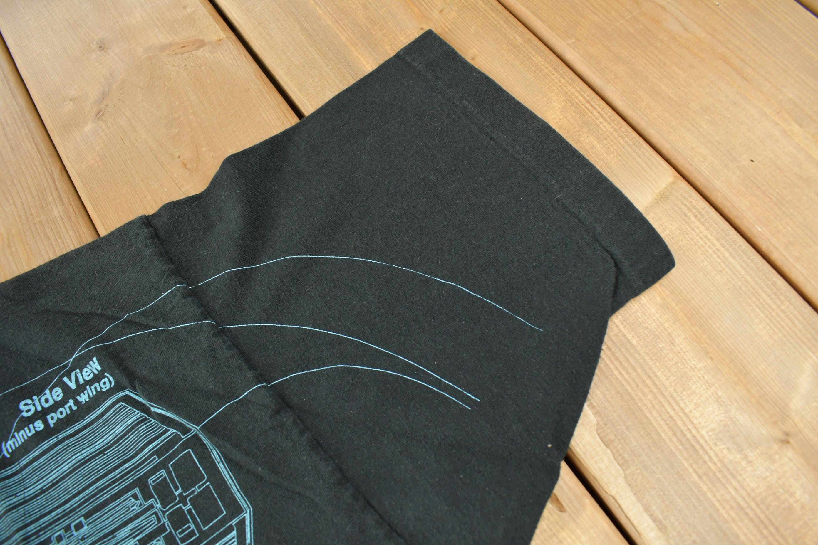 Vintage 1996 Star Wars Lord Vader Tie Fighter All Over Print Graphic T-Shirt Size XL Made In USA